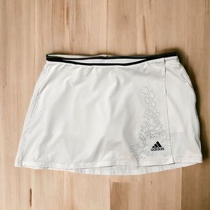Adidas Climate 365 Tennis Golf Skirt Skorts Shorts White Size L
